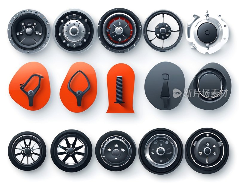 汽车零件图标集