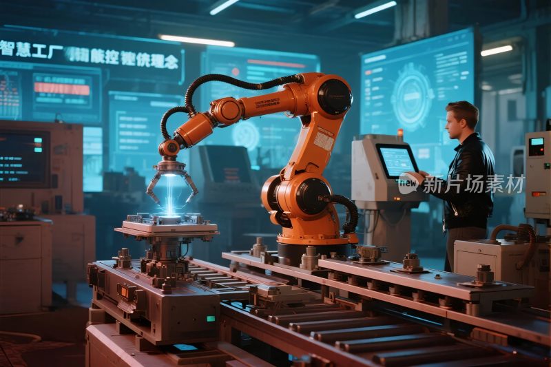 智能工厂中的机器人作业场景