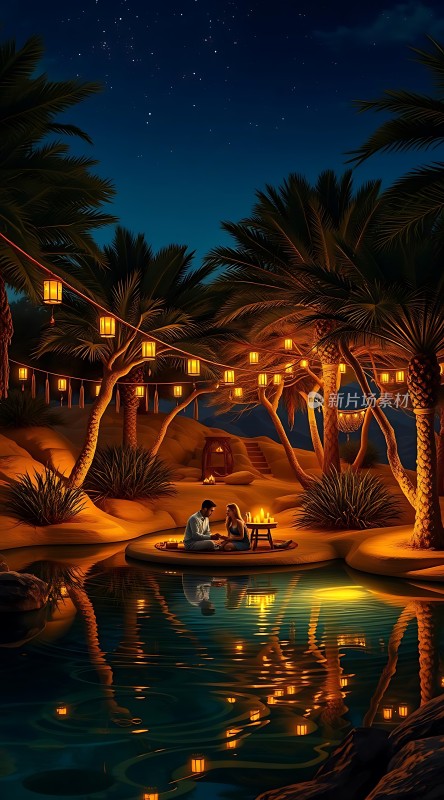 星空下的浪漫夜晚