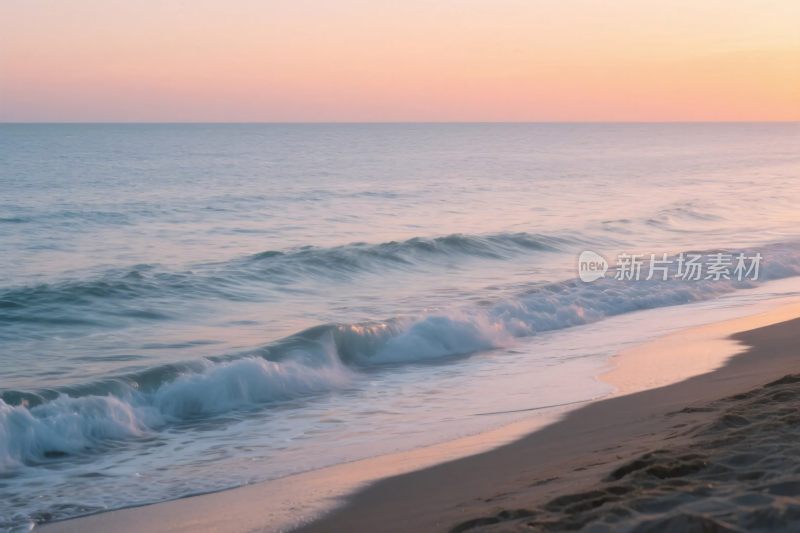 海滩海浪风景图
