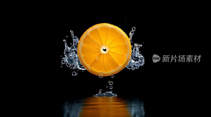 橙子入水