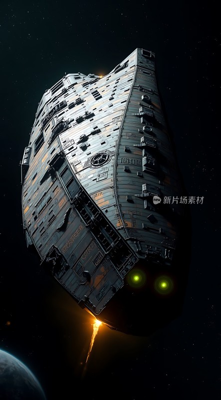 星际飞船启航探索未知宇宙