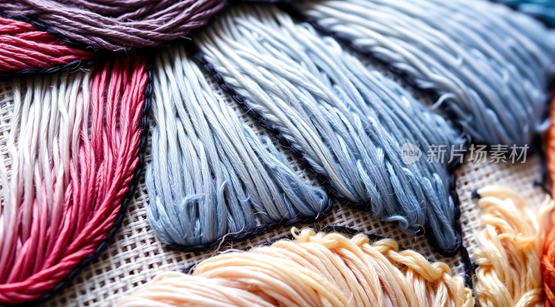 多彩绣线编织艺术