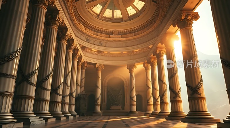 阳光下的宏伟宫殿