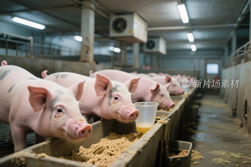 猪圈养殖场景图