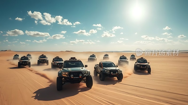 沙漠车队狂飙挑战极限的越野之旅