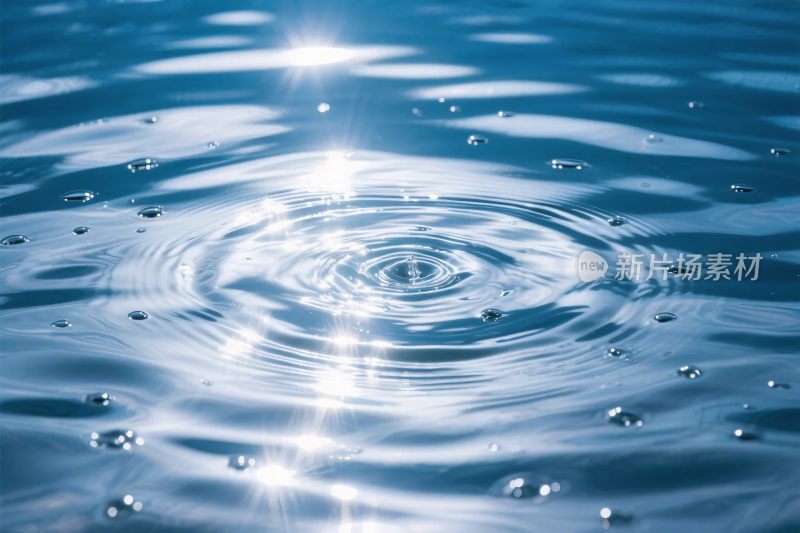 水面波纹阳光光影