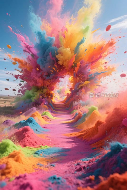 绚丽彩烟爆炸特效