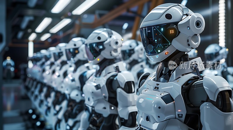 未来战士机器人军队集结