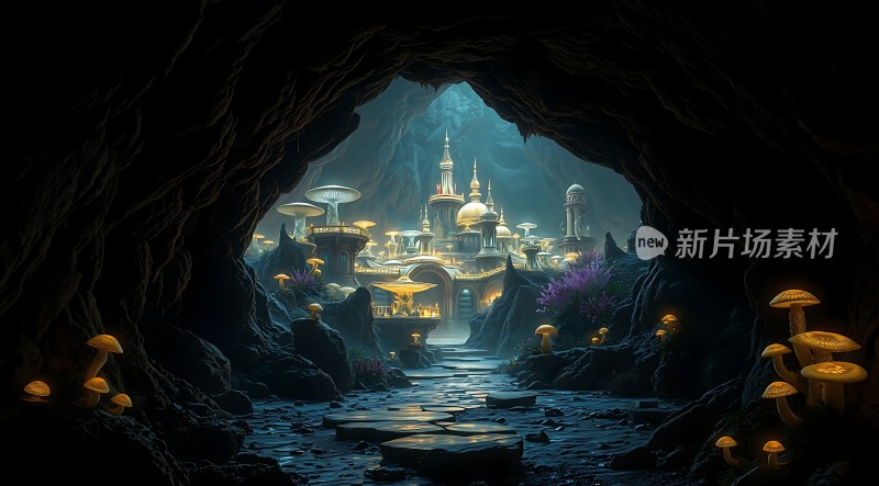 神秘洞穴中的奇幻世界