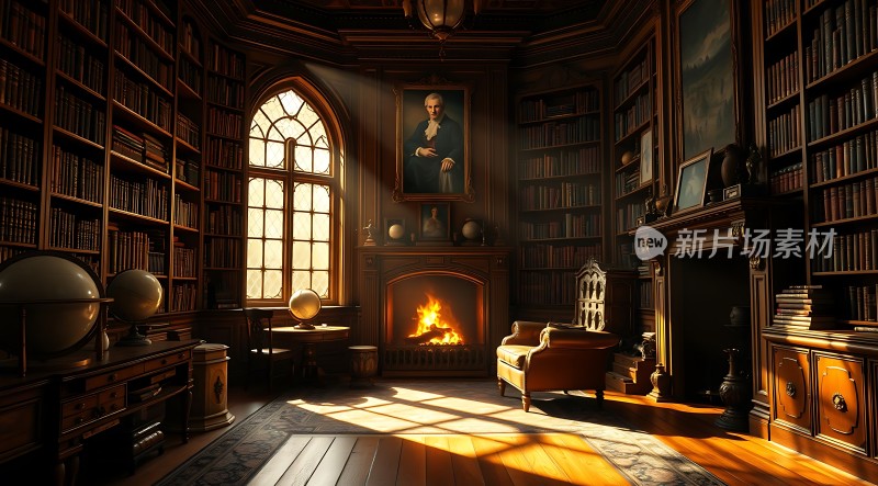 古董书房里的温暖时光