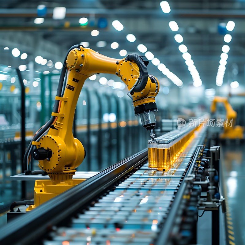 工业机器人精准操作生产线