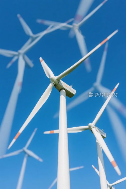 风力发电机蓝天风光