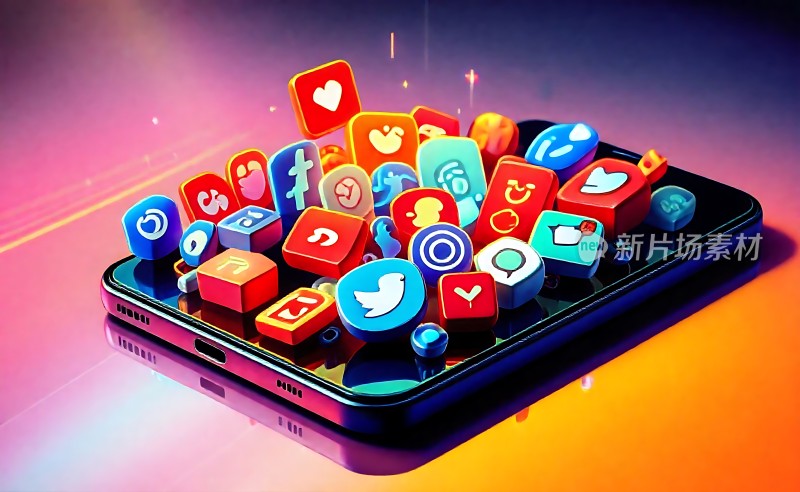 多彩应用图标手机