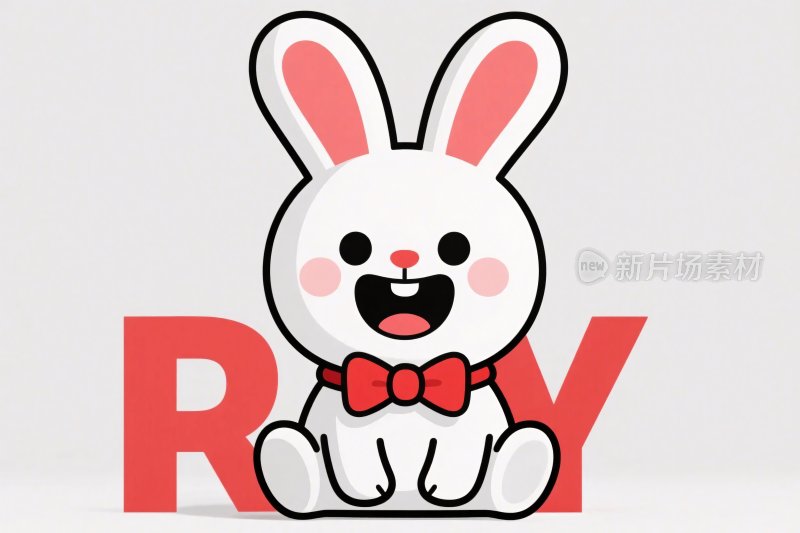 卡通兔子插画