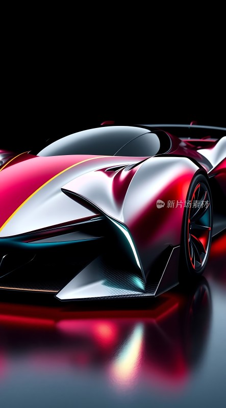 红色流线型跑车