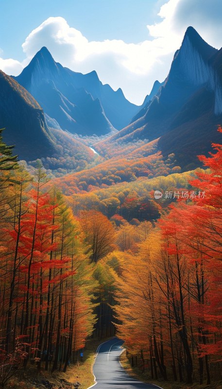 长白山彩林秋色