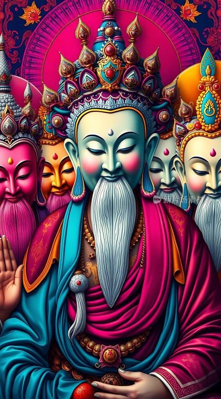 佛祖与菩萨群像