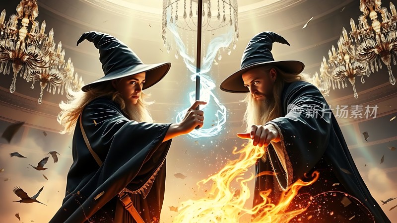 巫师对决火焰与冰霜的对决