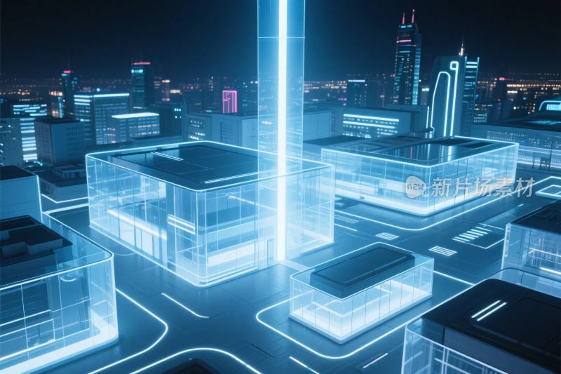 未来科幻城市插画