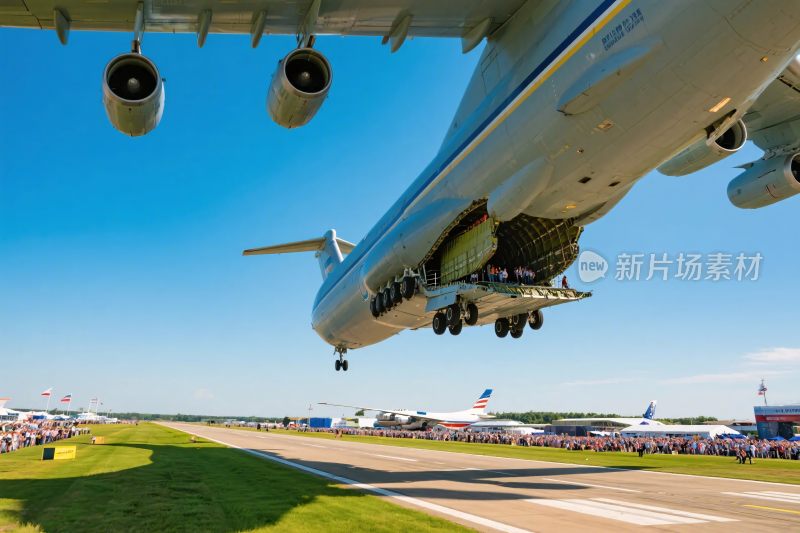 大型飞机起落架机场场景