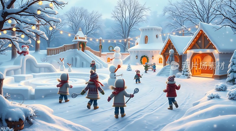 雪地里的欢乐时光