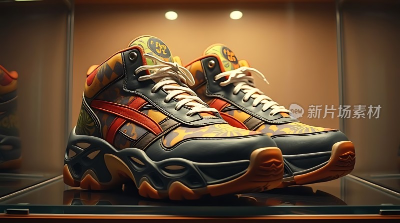 新片场素材运动鞋展示