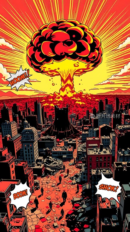 核爆城市末日景象