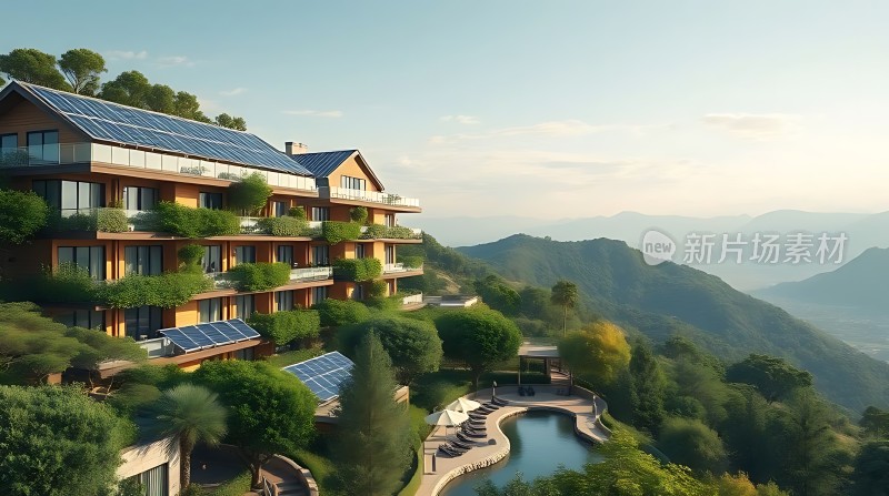 绿色生态山居太阳能与自然和谐共处