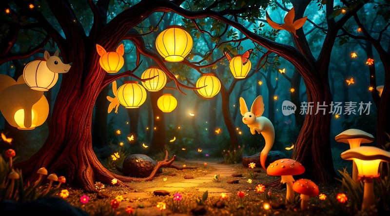 萤光森林夜游奇遇记