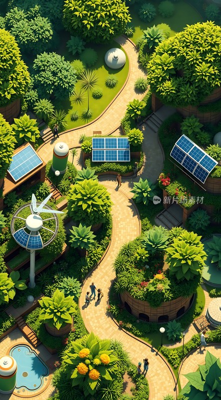 绿色生态家园太阳能与自然和谐共生