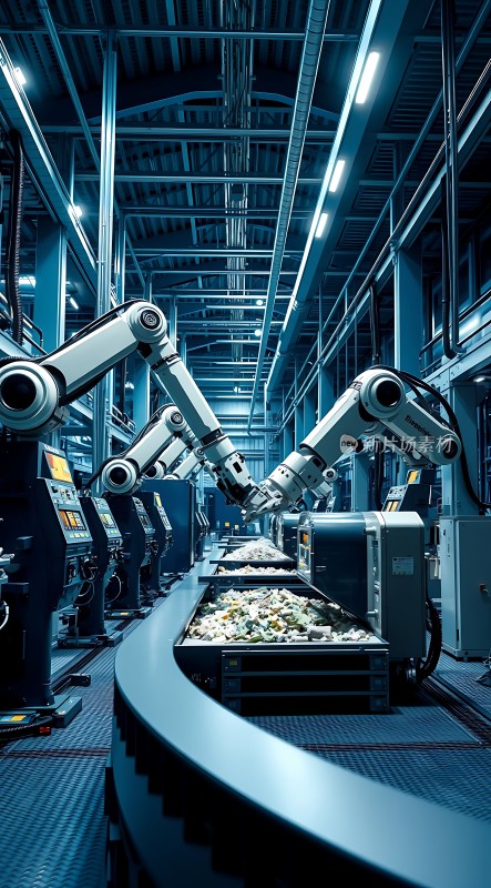 智能工厂机器人生产线