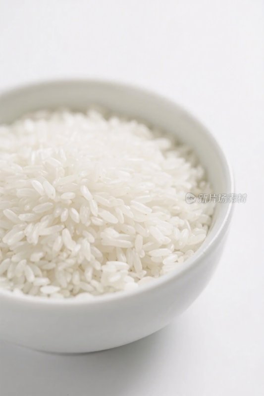 碗中白米特写