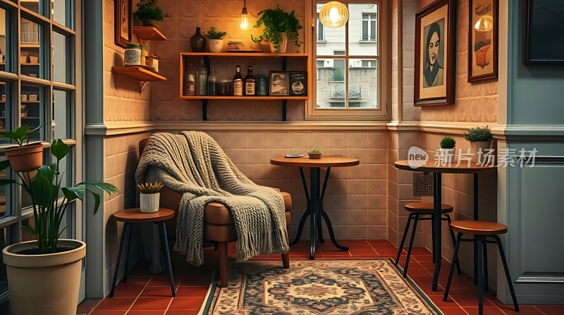 温馨角落舒适阅读时光