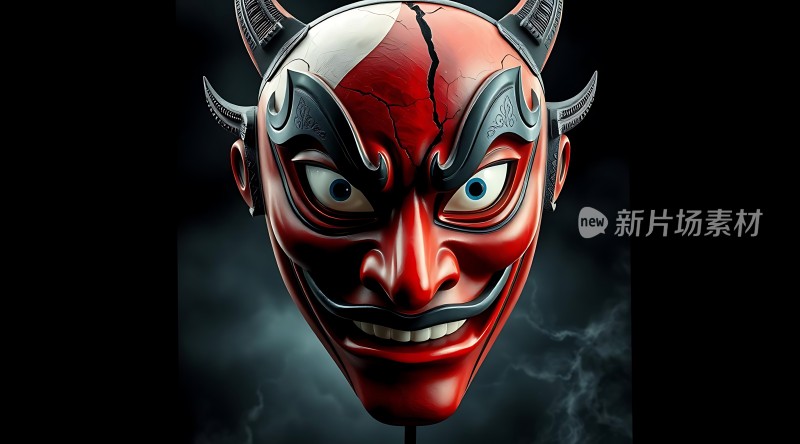 红色恶魔面具