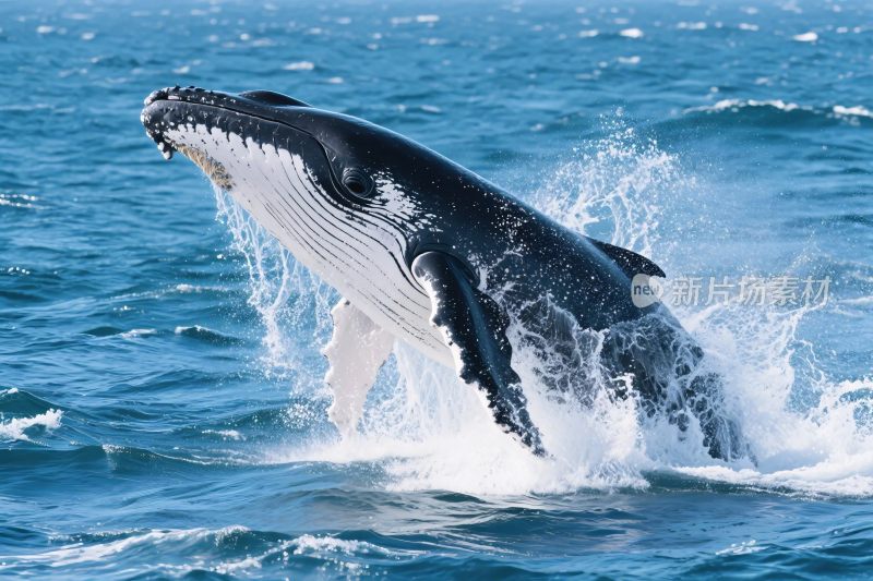 鲸鱼跃出水面