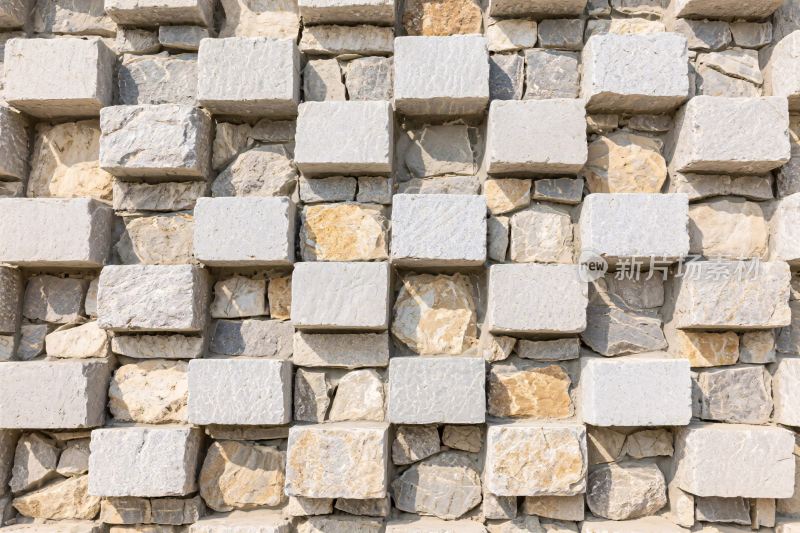 石块拼贴墙面