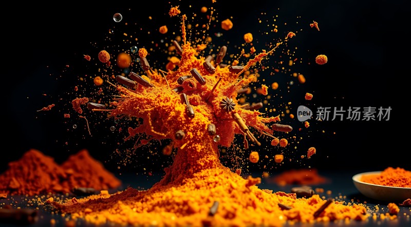新片场素材爆炸性香料视觉盛宴