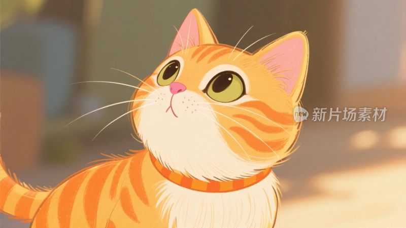 橘猫卡通插画