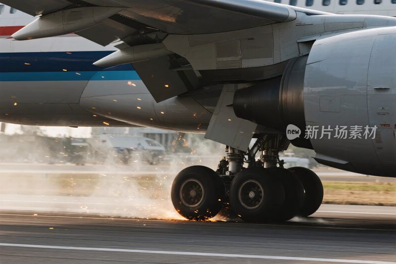飞机起落架滑跑