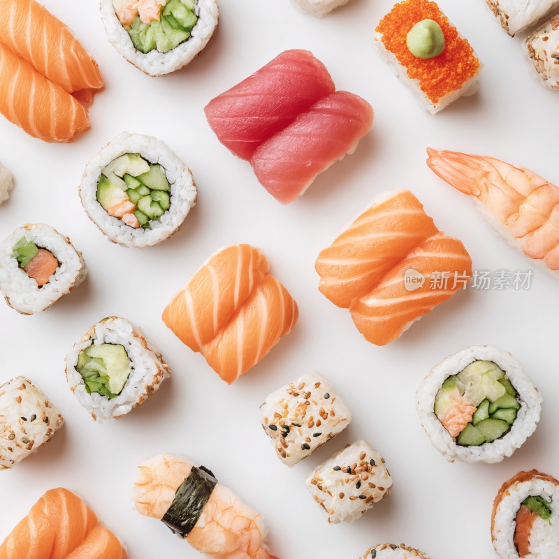 多样寿司美食画面