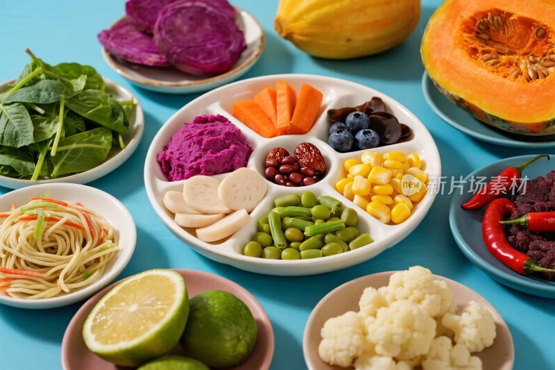 多彩健康食材盘