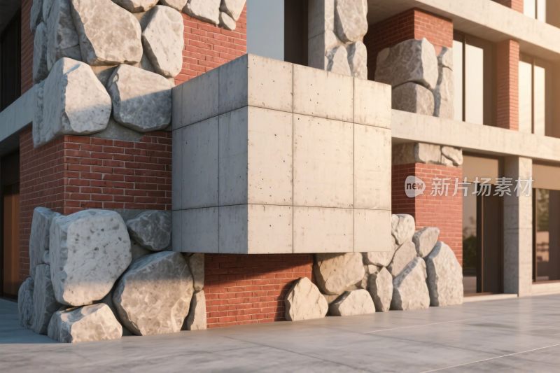 现代石材建筑外立面