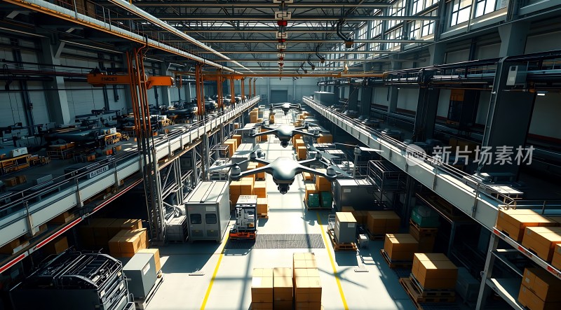 智能物流中心无人机与机器人协同作业