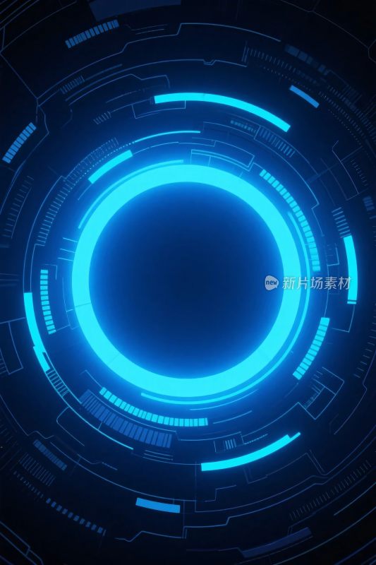 科技感环形界面插画