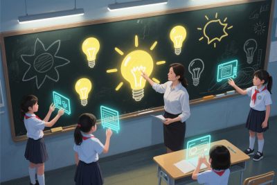 课堂互动教学插画 课堂互动教学插画