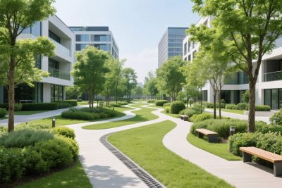 现代园林景观效果图 现代园林景观效果图