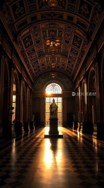 阳光下的宏伟建筑