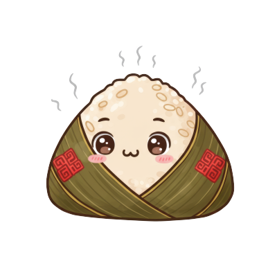 可爱的端午节卡通粽子免扣元素