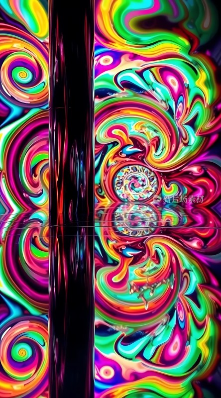 迷幻色彩漩涡艺术